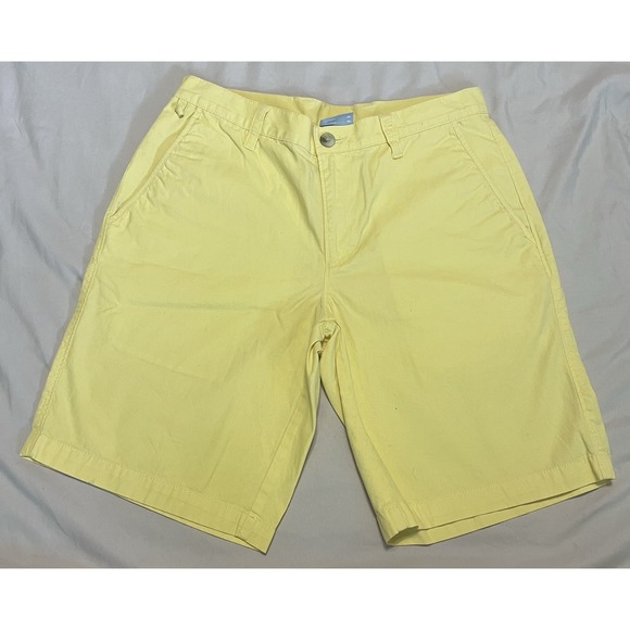Columbia‎ Shorts Men 30 Yellow PFG Fishing Outdoors Hiking Utility 10" Inseam - Picture 1 of 13